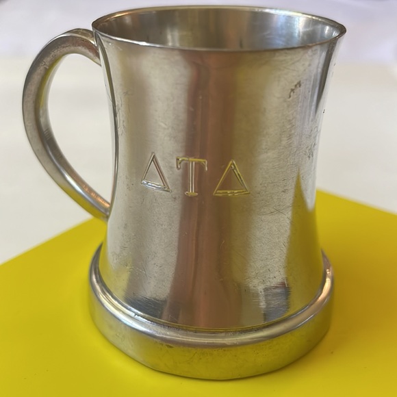 VTG made in England Pewter Glass bottom 1 1/2 oz measuring cup - Picture 2 of 10